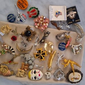 Huge Vintage brooches